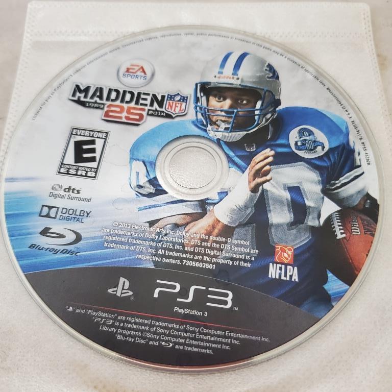 Madden NFL 25 Sony PlayStation 3 Video Game Disc Only ...